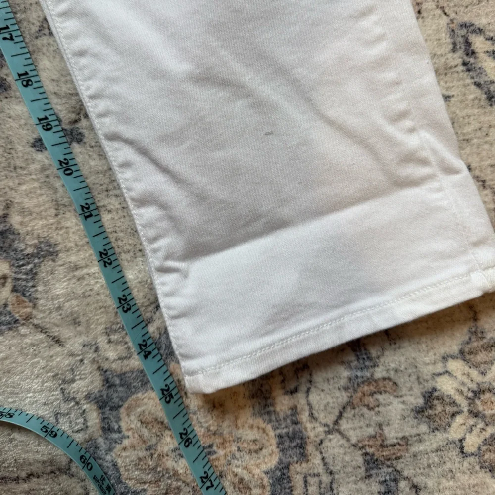 PAIGE Women's Jacqueline Straight Crisp White Ankle Jeans - Picture 5 of 8